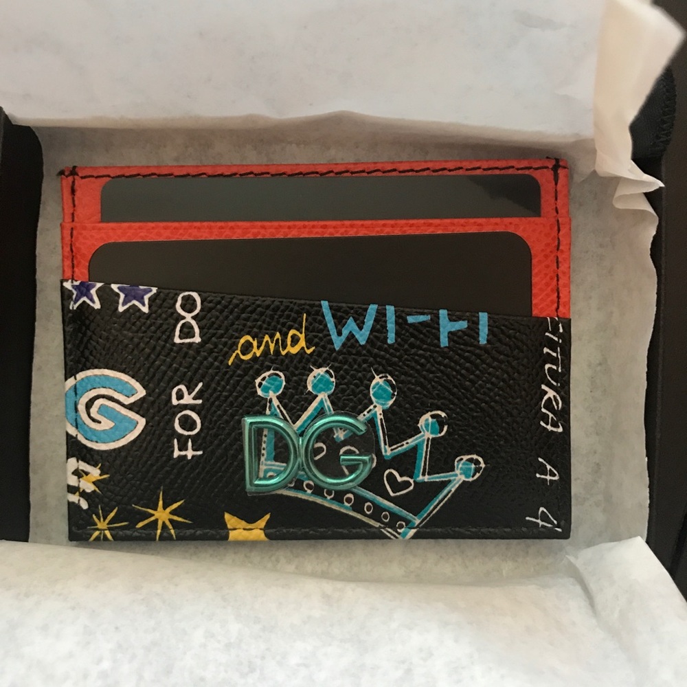 Dolce & Gabbana Men's Graffiti Card Holder